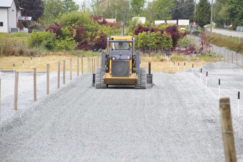 Driveway Grading in Action